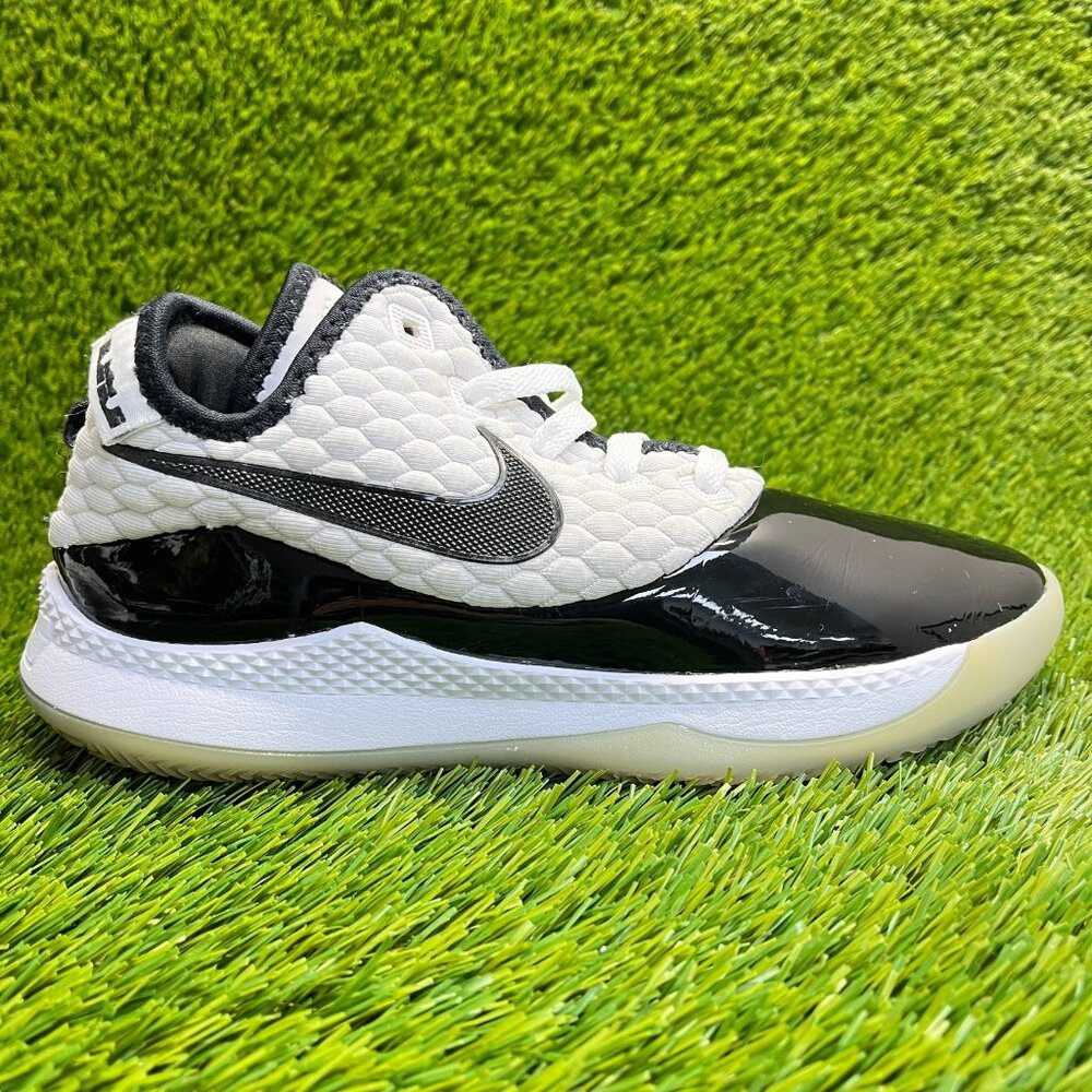 Nike‎ LeBron Witness 3 Premium Mens Size 7 Black White Basketball Shoes Sneakers